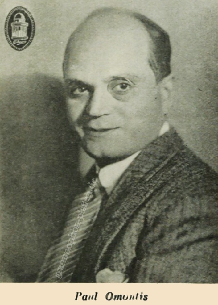 Paul O’Montis, Sänger und Kabarettist (1894–1940)